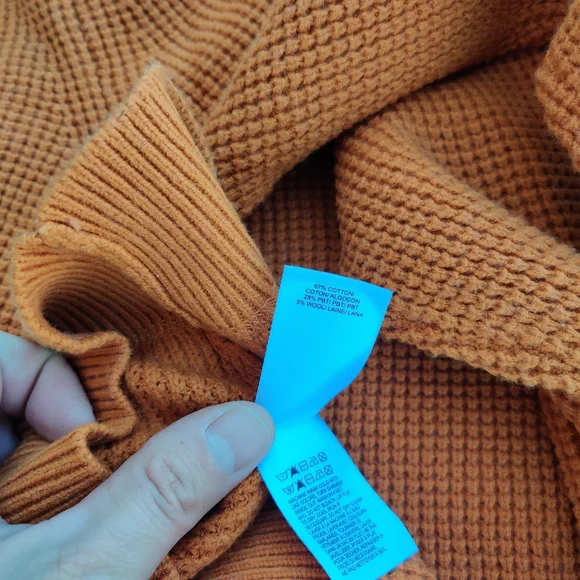 Lucky Brand Waffle Sweater Sz S - Picture 7 of 7